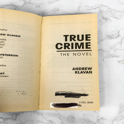 True Crime by Andrew Klavan [FIRST PAPERBACK PRINTING] 1997