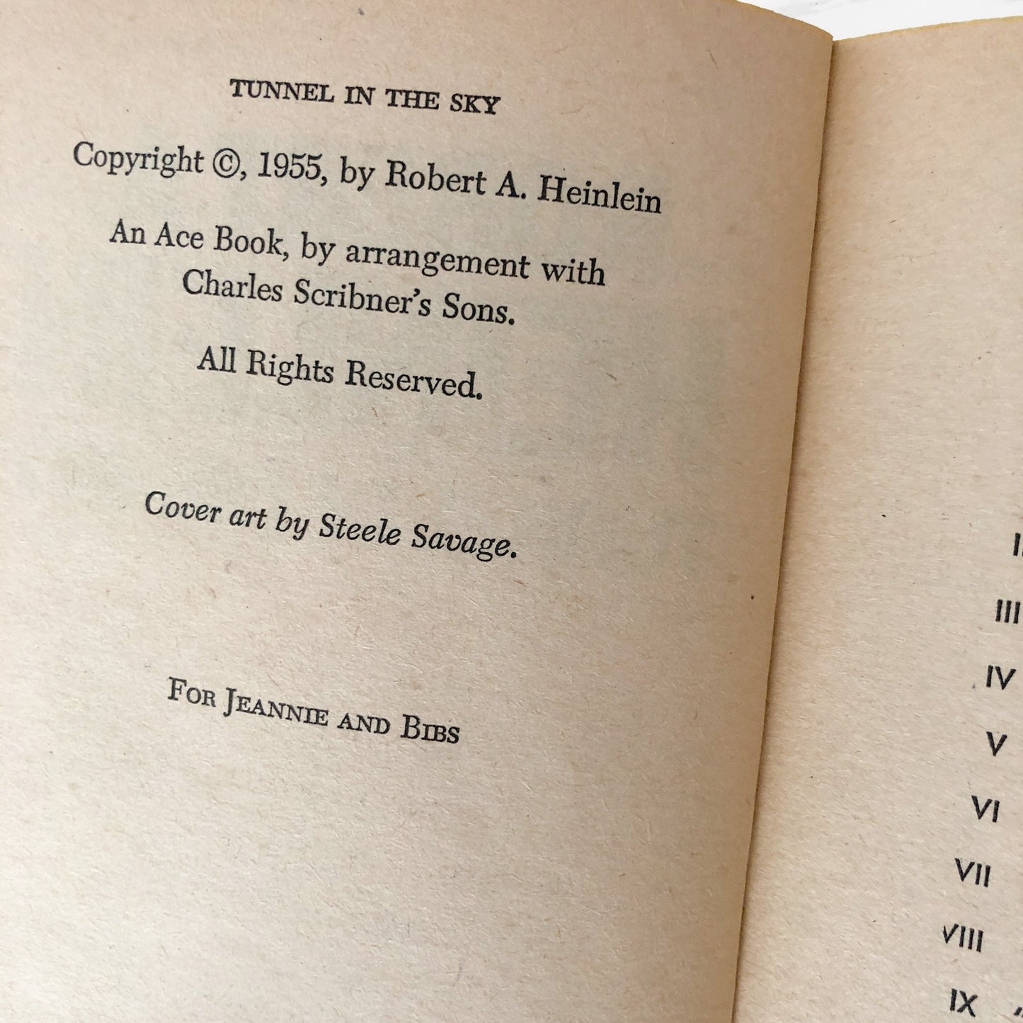 Tunnel in the Sky by Robert A. Heinlein [1955 PAPERBACK]