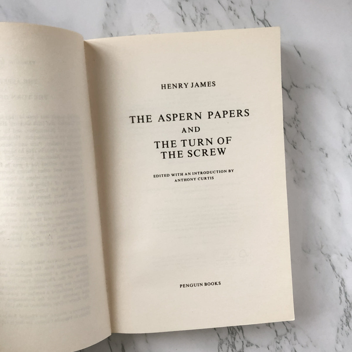 The Aspern Papers and The Turn of The Screw by Henry James [PENGUIN CLASSICS PAPERBACK] - Bookshop Apocalypse