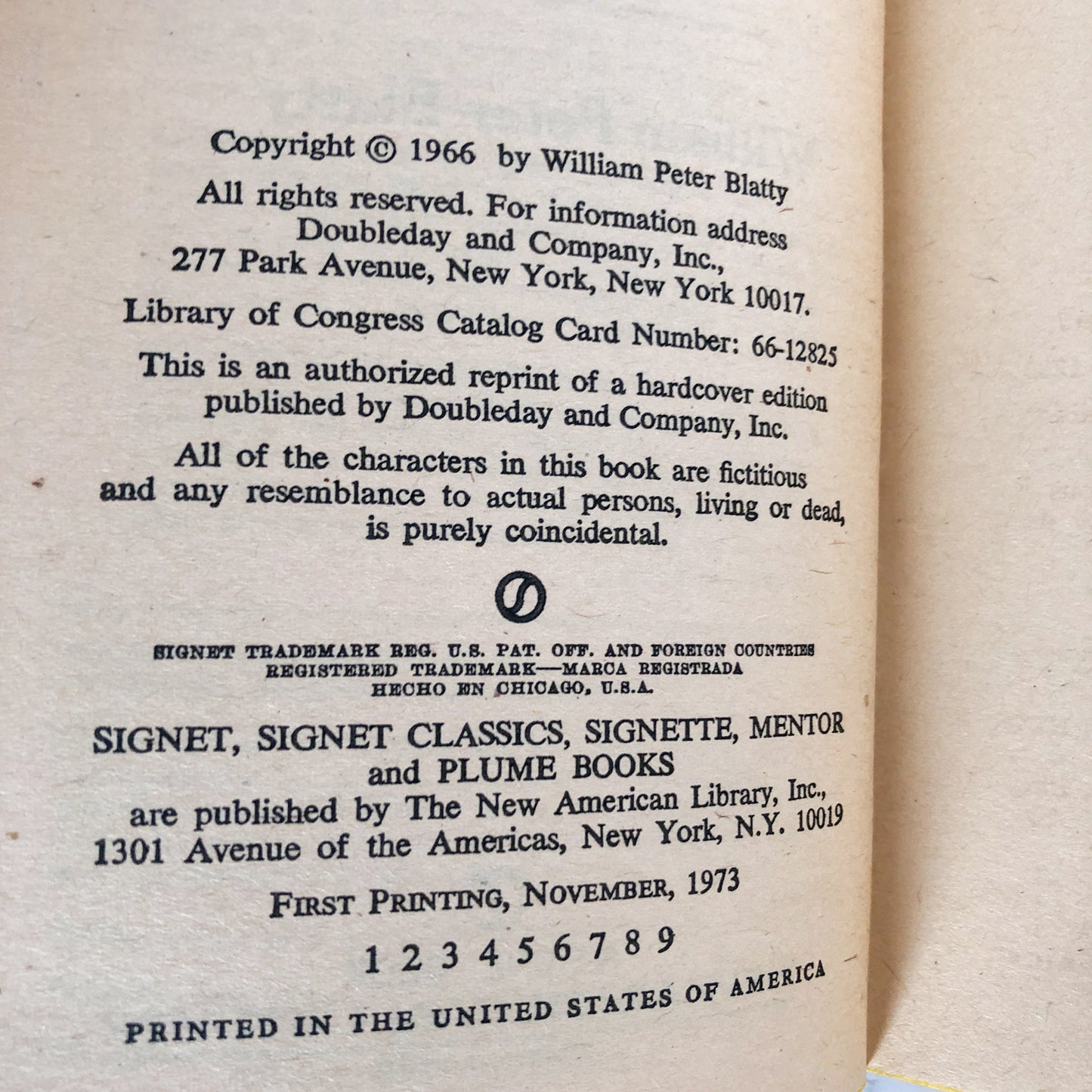 Twinkle Twinkle, Killer Kane by William Peter Blatty [FIRST PAPERBACK PRINTING / 1973]