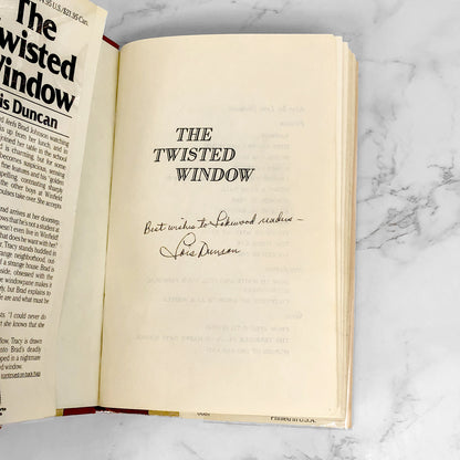 The Twisted Window by Lois Duncan SIGNED! [FIRST EDITION] 1987 • Delacorte Press