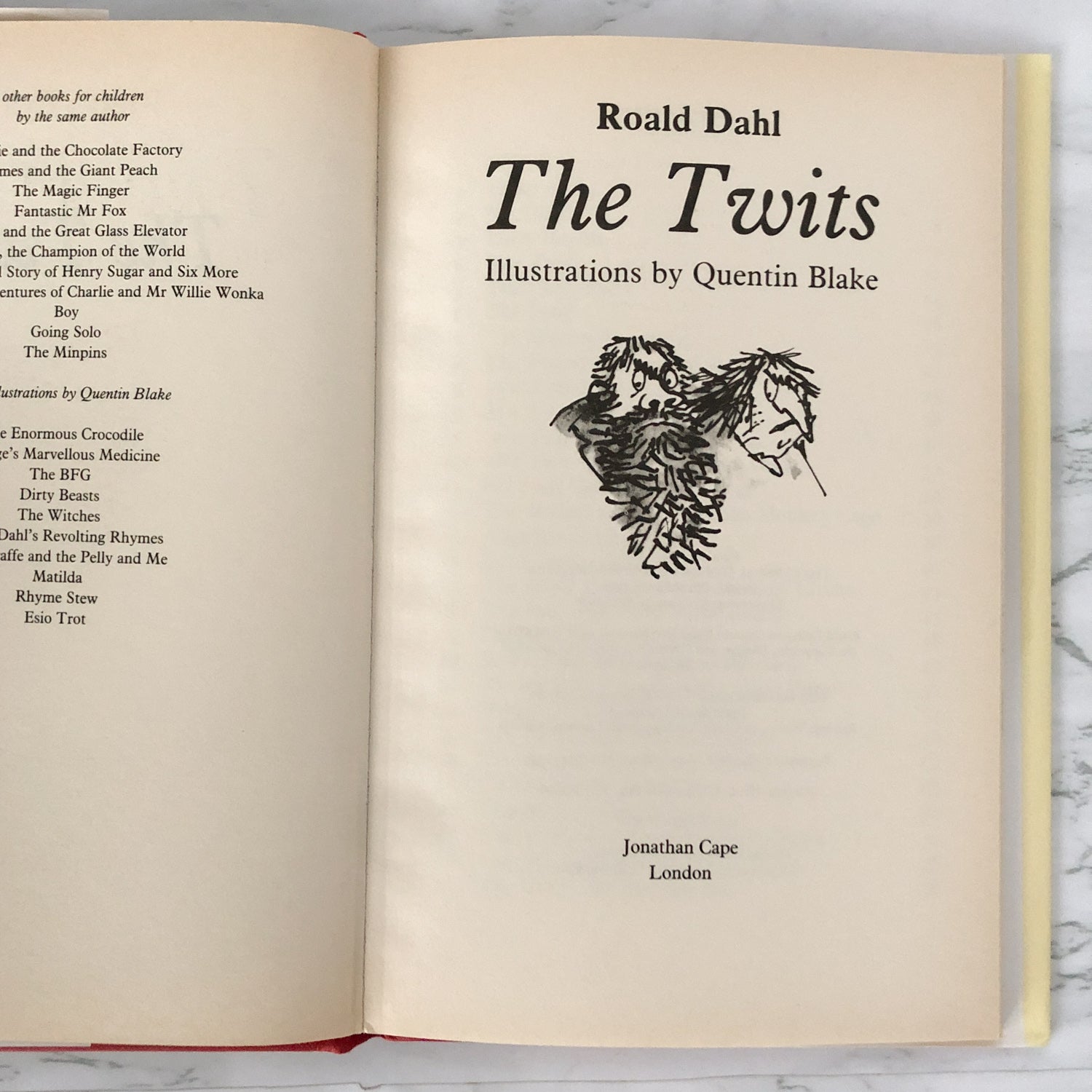 The Twits by Roald Dahl [UK FIRST EDITION] - Bookshop Apocalypse