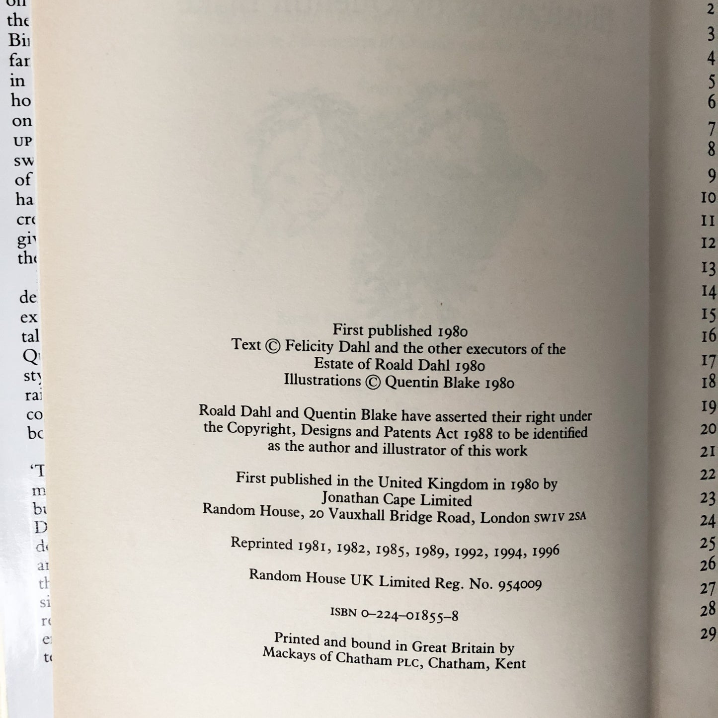 The Twits by Roald Dahl [UK FIRST EDITION] - Bookshop Apocalypse