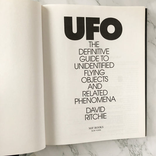 UFO: The Definitive Guide to Unidentified Flying Objects and Related Phenomena by David Ritchie [FIRST EDITION] - Bookshop Apocalypse