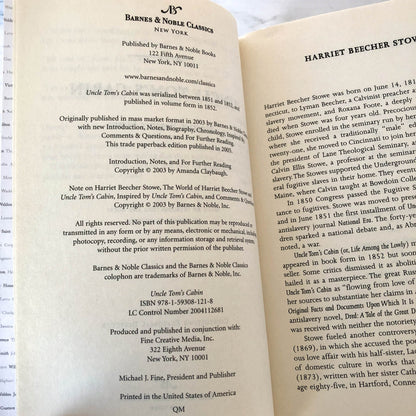 Uncle Tom's Cabin by Harriet Beecher Stowe [TRADE PAPERBACK] 2005