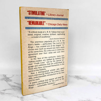 Understanding Tolkien & The Lord of the Rings by William Bernard Ready [FIRST PRINTING] 1969