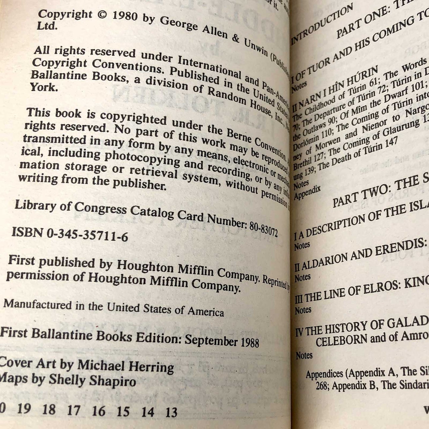 Unfinished Tales by J.R.R. Tolkien [1988 PAPERBACK] • Ballantine