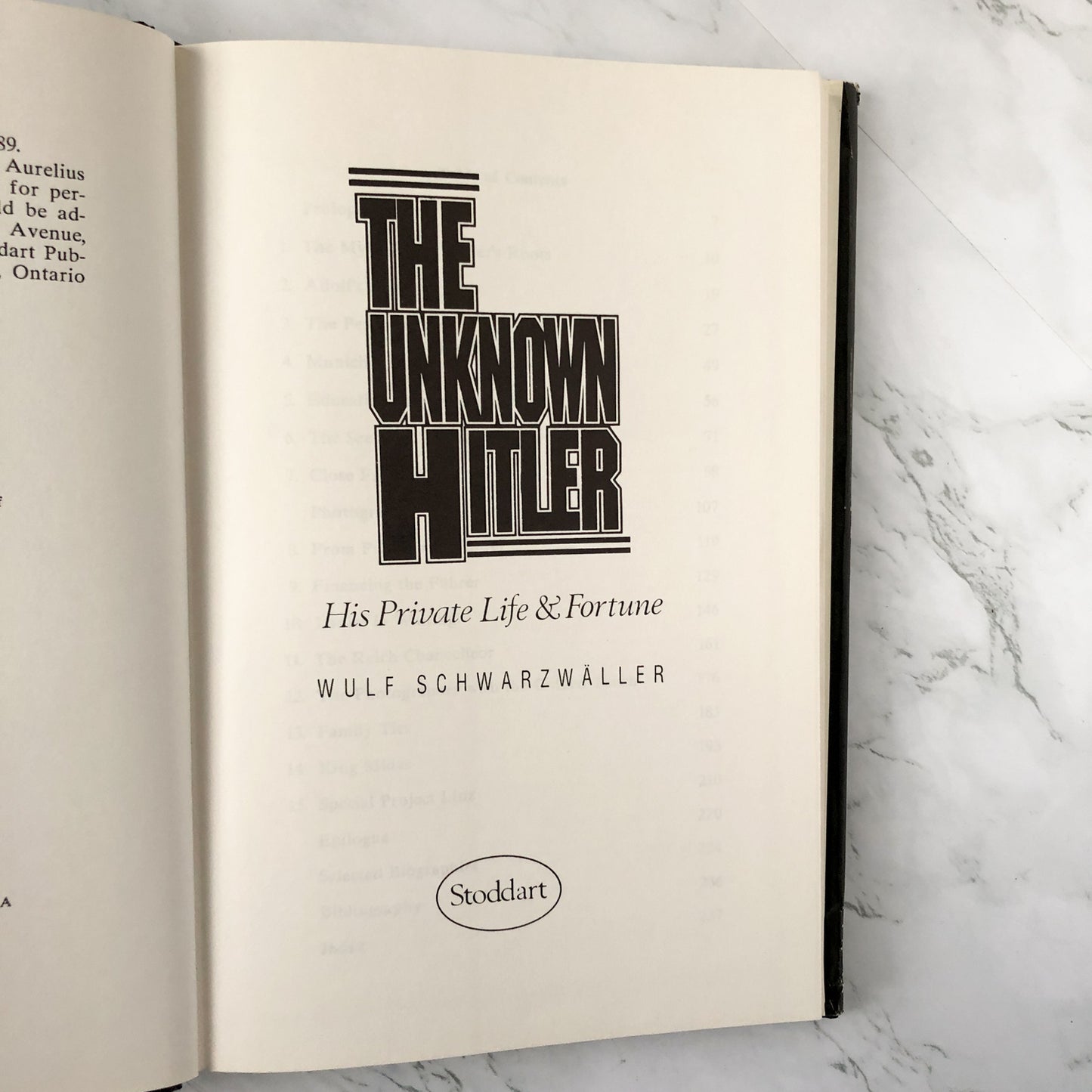 The Unknown Hitler: His Private Life & Fortune by Wulf Schwarzwaller [FIRST EDITION] - Bookshop Apocalypse