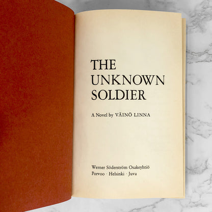 The Unknown Soldier by Väinö Linna [FIRST HARDCOVER EDITION] 4th Printing ❧ 1991
