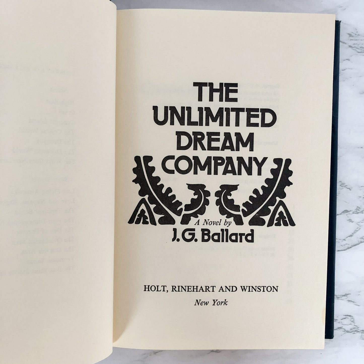 The Unlimited Dream Company by J.G. Ballard [FIRST EDITION / FIRST PRINTING] 1979