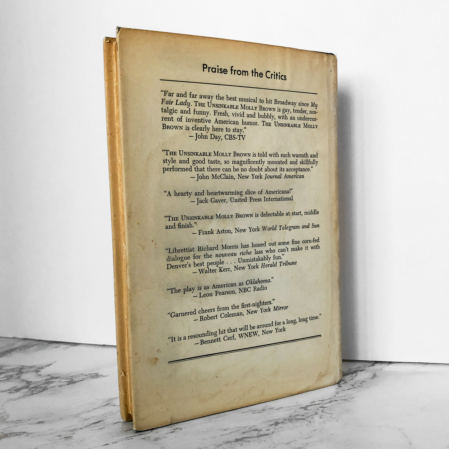 The Unsinkable Molly Brown by Meredith Wilson & Richard Morris [BCE] - Bookshop Apocalypse