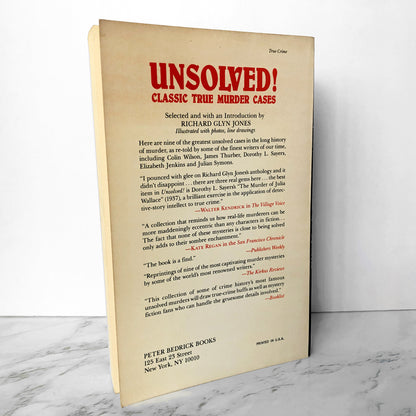 Unsolved! Classic True Murder Cases by Richard Glyn Jones [1987 TRADE PAPERBACK] - Bookshop Apocalypse