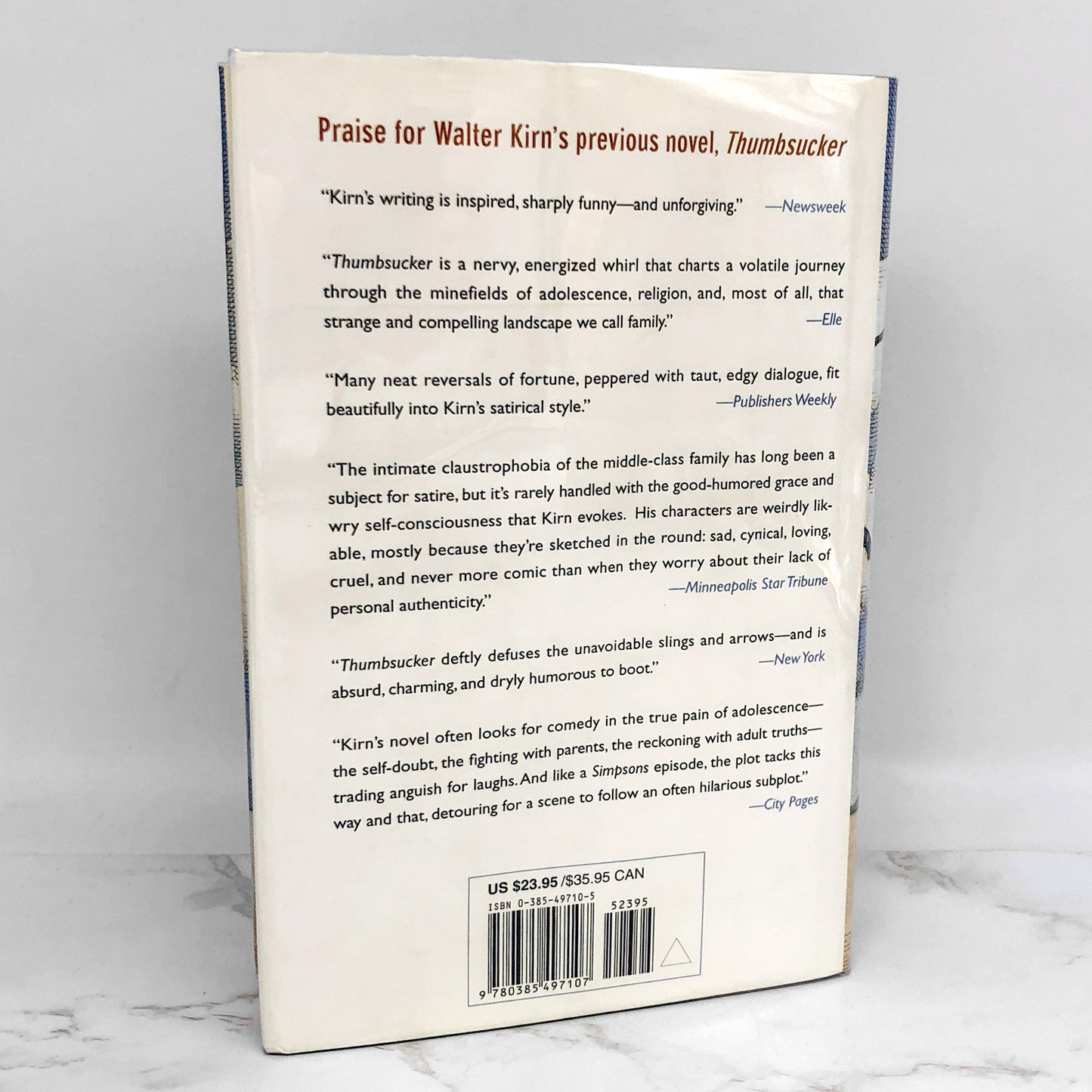 Up in the Air by Walter Kirn [FIRST EDITION • FIRST PRINTING] 2001 • Doubleday