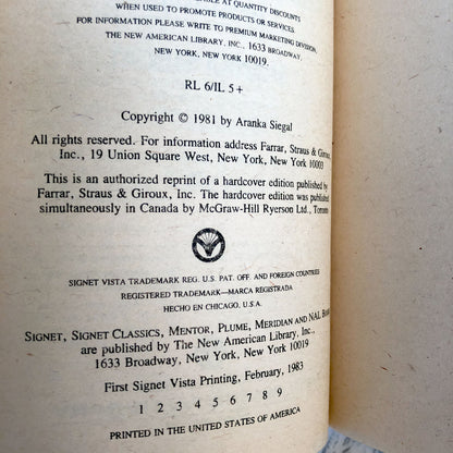 Upon the Head of the Goat: A Childhood in Hungary (1939-1944) by Aranka Siegal [FIRST PAPERBACK PRINTING] 1983