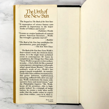 The Urth of the New Sun by Gene Wolfe [FIRST BOOK CLUB EDITION] 1987