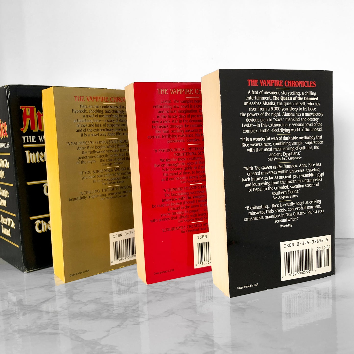 The Vampire Chronicles by Anne Rice [1989 PAPERBACK BOX SET] - Bookshop Apocalypse