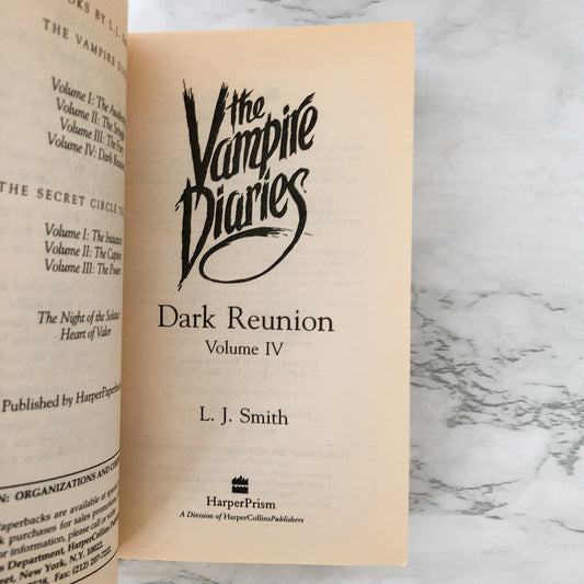 The Vampire Diaries Vol IV: Dark Reunion by L.J. Smith [PRISM PAPERBACK / 1999]