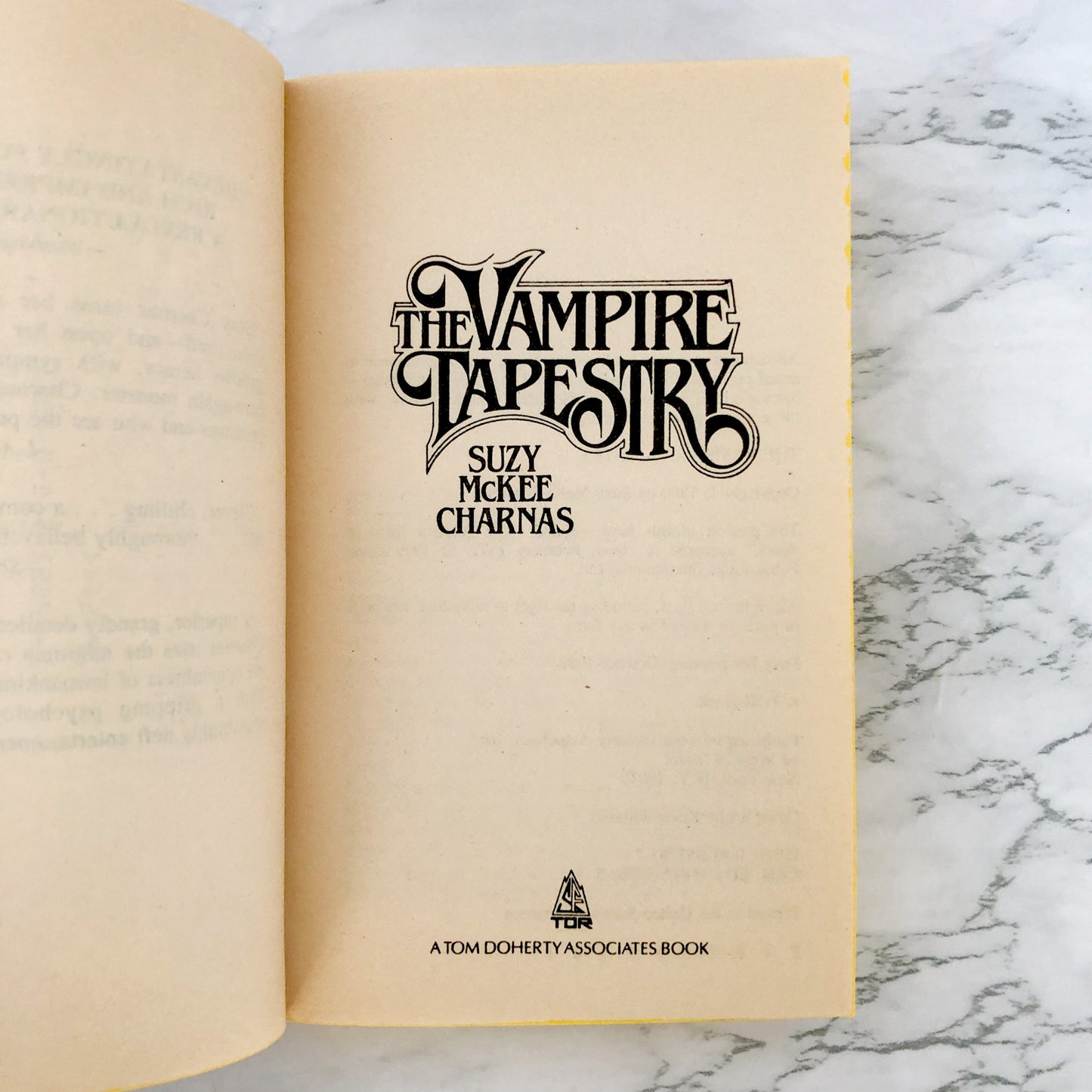 The Vampire Tapestry by Suzy McKee Charnas [1986 PAPERBACK / TOR]