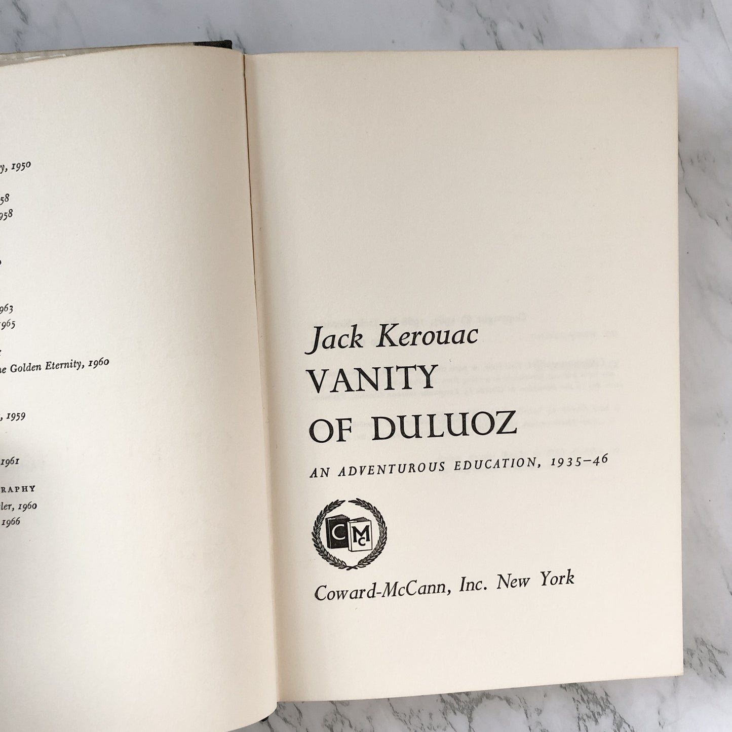 Vanity of Duluoz by Jack Kerouac [FIRST EDITION] - Bookshop Apocalypse