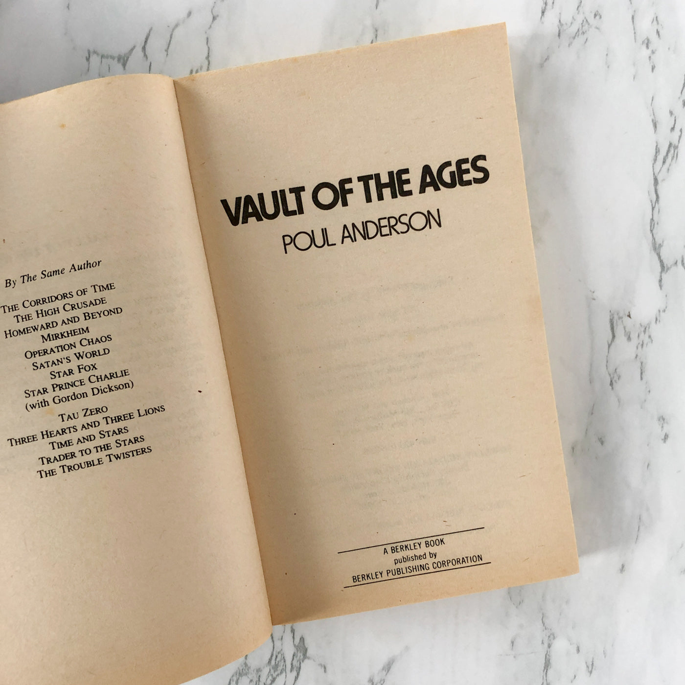 Vault of the Ages by Poul Anderson [1978 PAPERBACK]