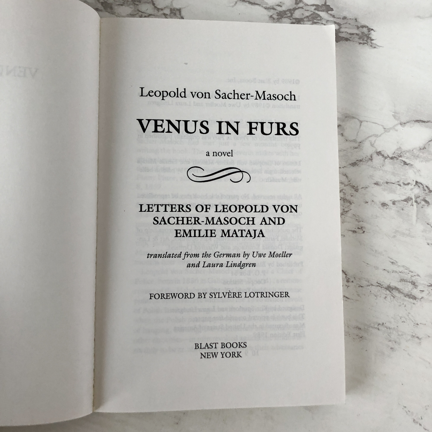 Venus in Furs & Selected Letters by Leopold von Sacher-Masoch - Bookshop Apocalypse