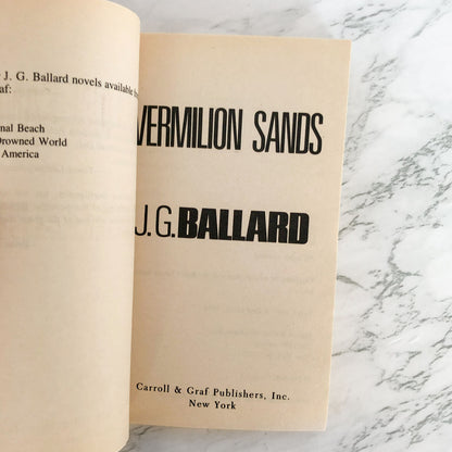Vermilion Sands by J.G. Ballard [1988 PAPERBACK]