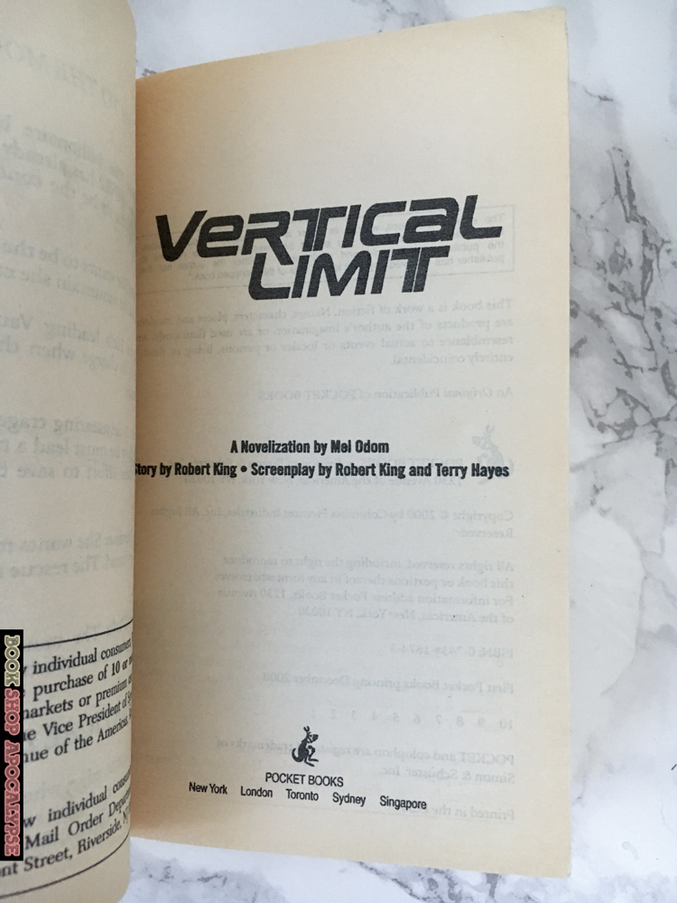 Vertical Limit by Mel Odom - Bookshop Apocalypse