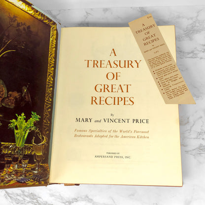 A Treasury of Great Recipes by Vincent Price & Mary Price [FIRST EDITION • FIRST PRINTING] 1965