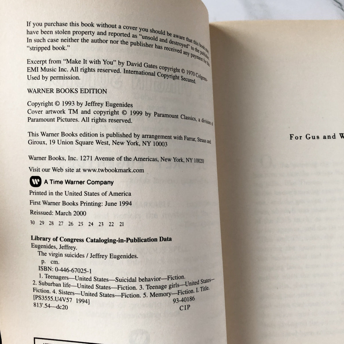 The Virgin Suicides by Jeffrey Eugenides [TRADE PAPERBACK / 1999] - Bookshop Apocalypse