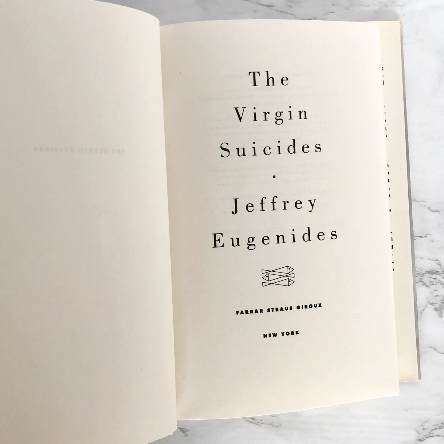 The Virgin Suicides by Jeffrey Eugenides [FIRST EDITION • FIRST PRINTING] 1993