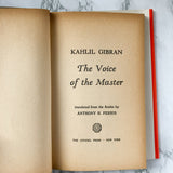 The Voice of the Master by Kahlil Gibran [FIRST EDITION / FIRST PRINTING] - Bookshop Apocalypse