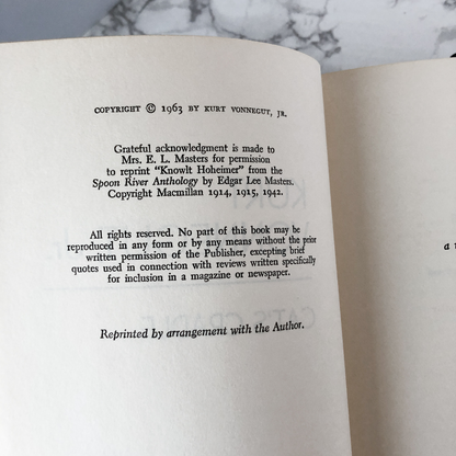 Kurt Vonnegut Hardcover Set [PLAYER PIANO, CATS CRADLE, GOD BLESS YOU MR ROSEWATER] - Bookshop Apocalypse