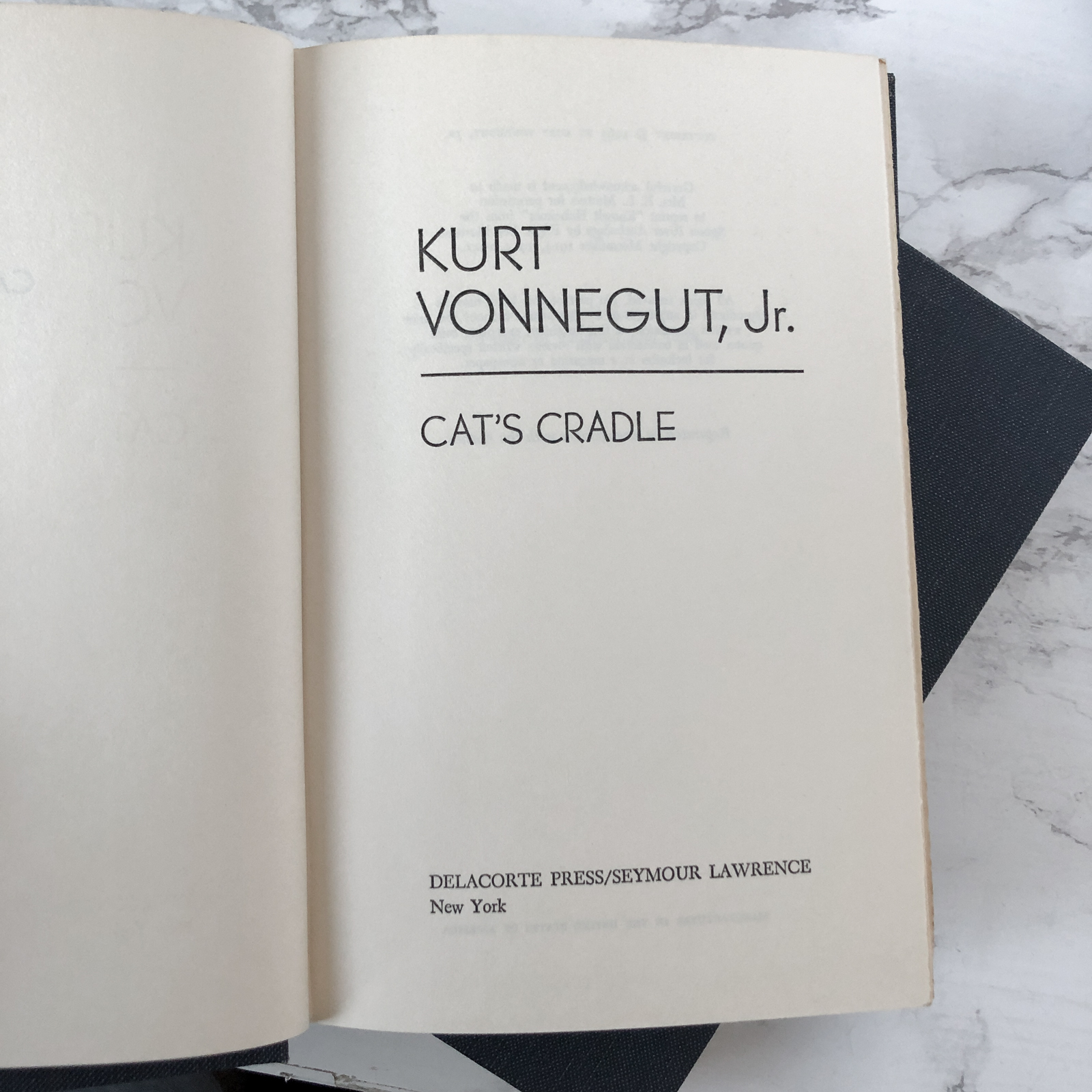 Kurt Vonnegut Hardcover Set [PLAYER PIANO, CATS CRADLE, GOD BLESS YOU MR ROSEWATER] - Bookshop Apocalypse