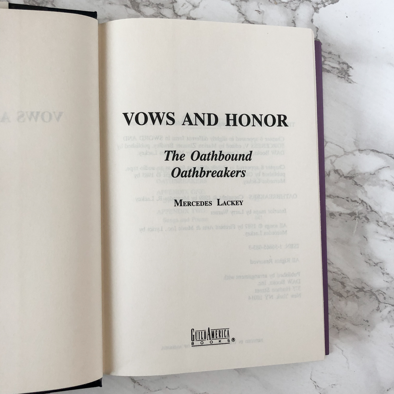 Vows and Honor by Mercedes Lackey [The Oathbound & Oathbreakers] - Bookshop Apocalypse