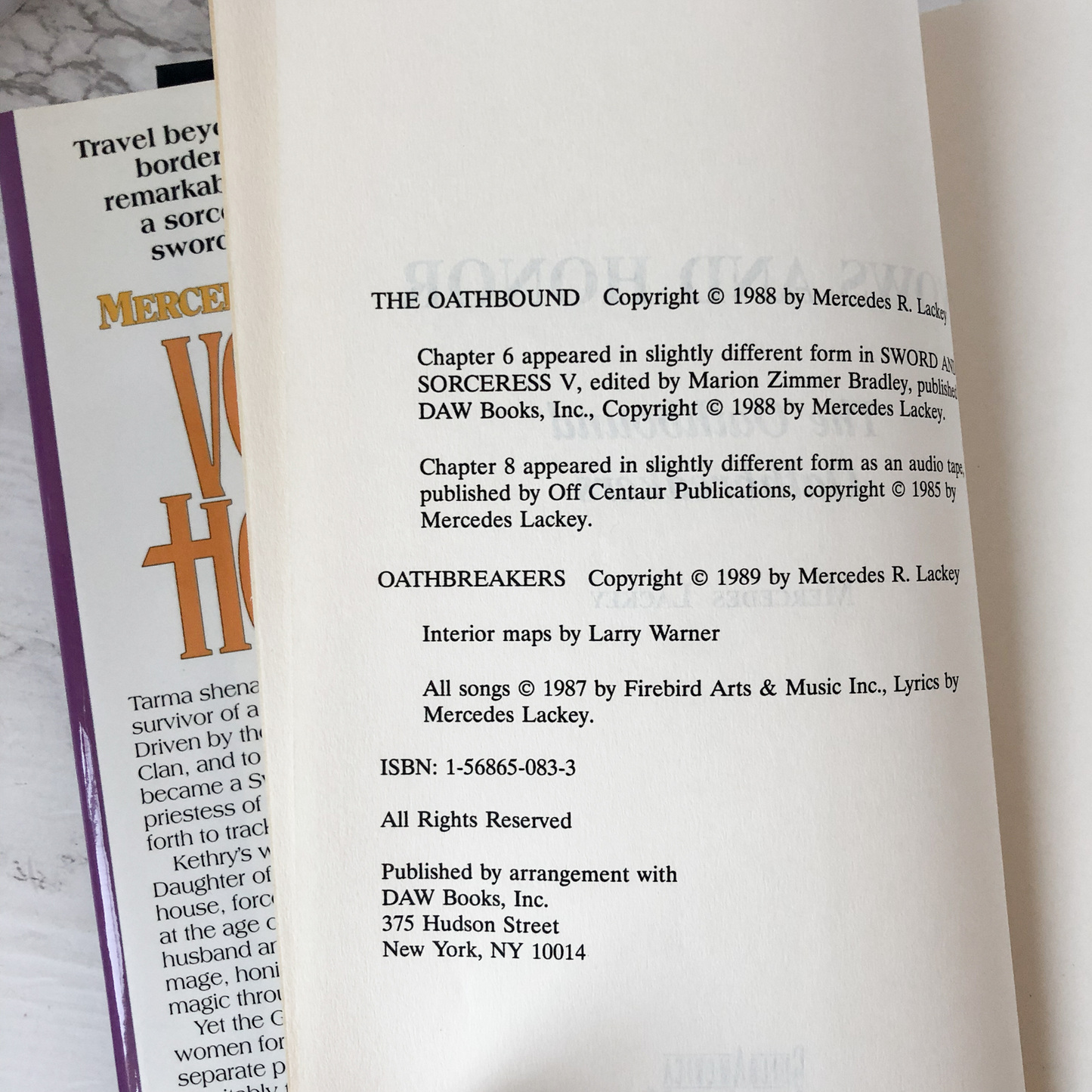 Vows and Honor by Mercedes Lackey [The Oathbound & Oathbreakers] - Bookshop Apocalypse