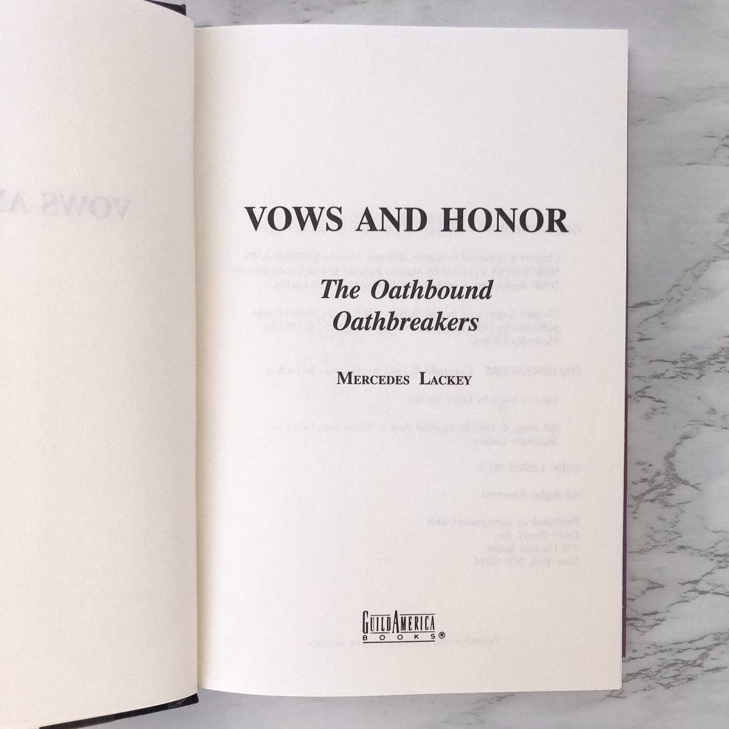 Vows and Honor [The Oathbound & Oathbreakers] by Mercedes Lackey [HARDCOVER OMNIBUS]