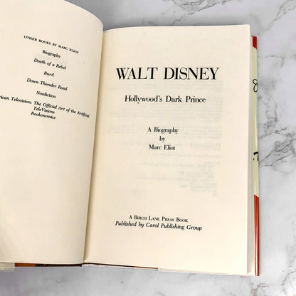Walt Disney: Hollywood's Dark Prince by Marc Eliot [FIRST EDITION • FIRST PRINTING] 1993