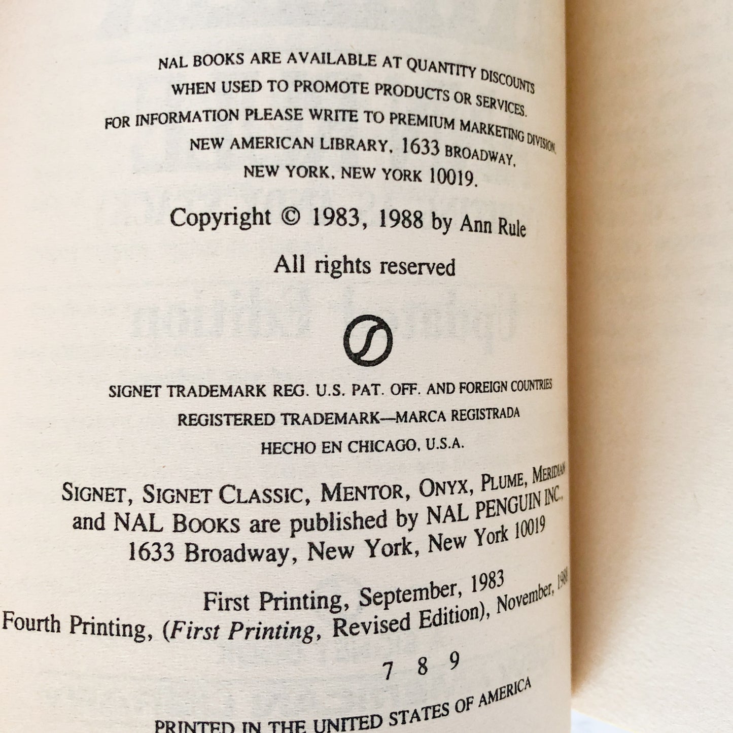 The Want-Ad Killer by Ann Rule [REVISED PAPERBACK / 1988]
