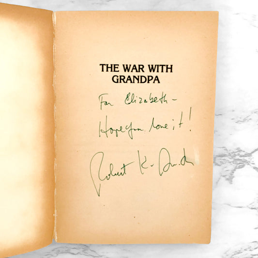 The War With Grandpa by Robert Kimmel Smith SIGNED! [1984 FIRST PAPERBACK PRINTING]