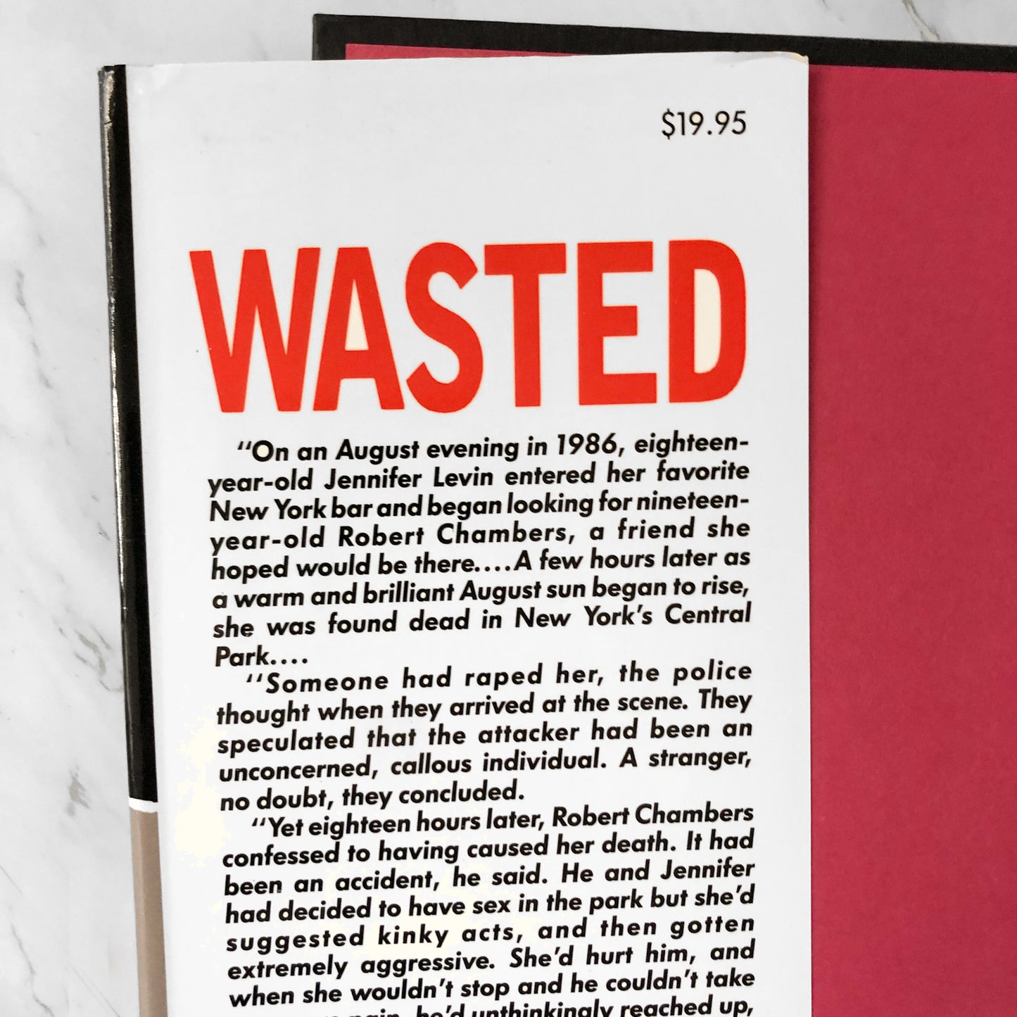 Wasted: The Preppie Murder by Linda Wolfe [FIRST EDITION / 1989] - Bookshop Apocalypse