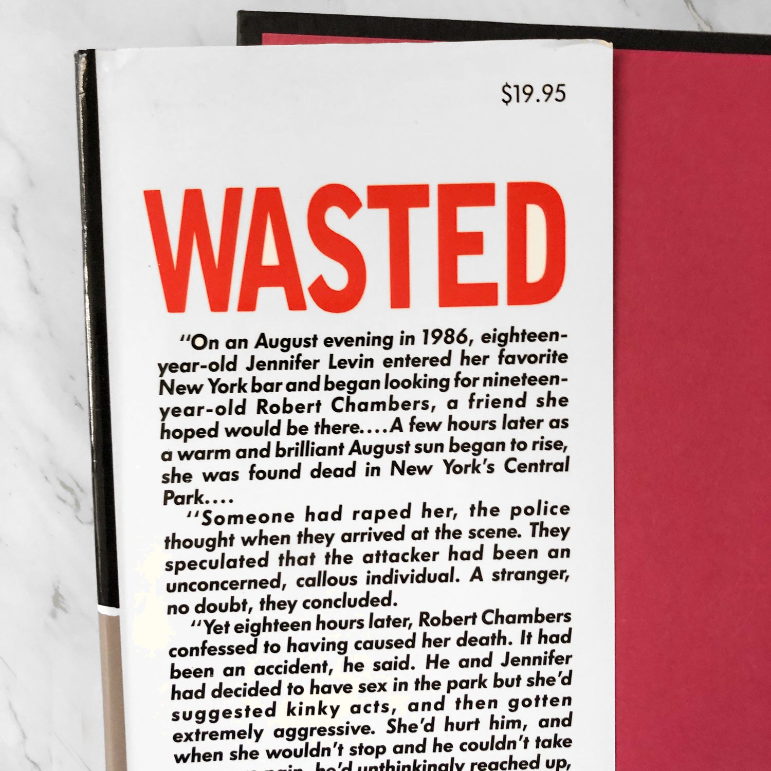 Wasted: The Preppie Murder by Linda Wolfe [FIRST EDITION / 1989] - Bookshop Apocalypse