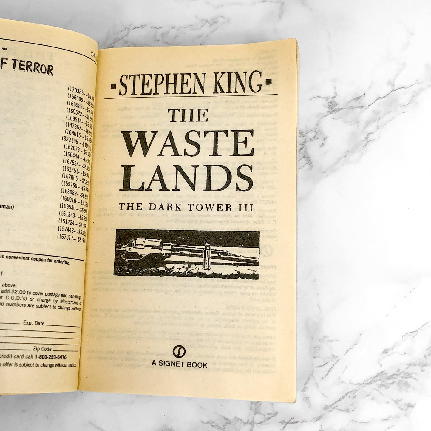 The Dark Tower III: The Waste Lands by Stephen King [FIRST SIGNET PRINTING] 1993