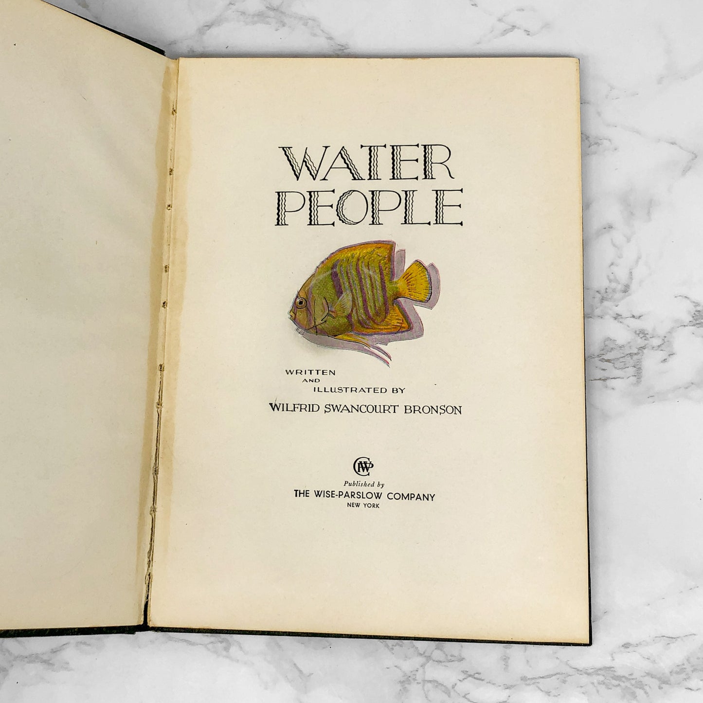 Water People by Wilfrid Swancourt Bronson [1935 HARDCOVER]