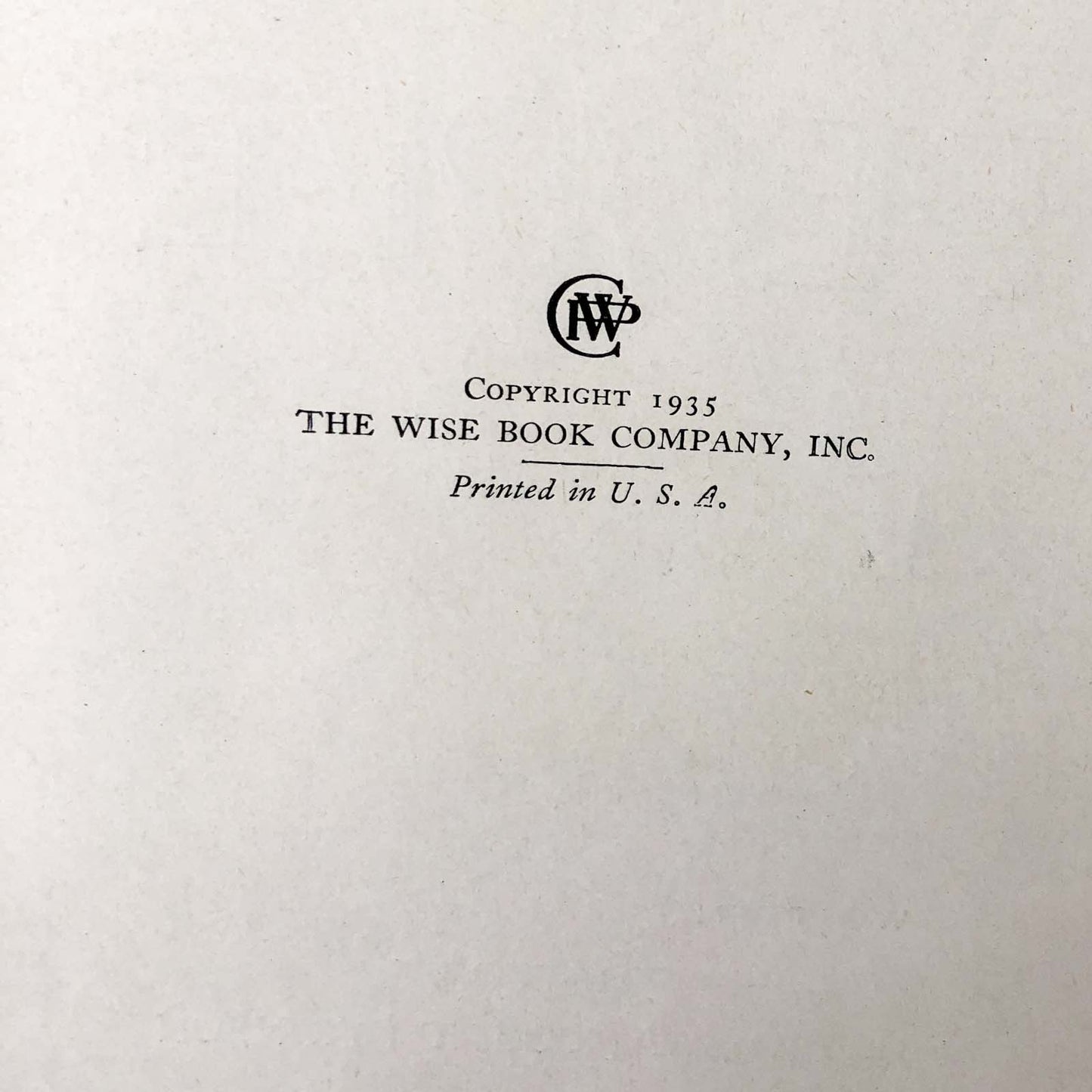 Water People by Wilfrid Swancourt Bronson [1935 HARDCOVER]