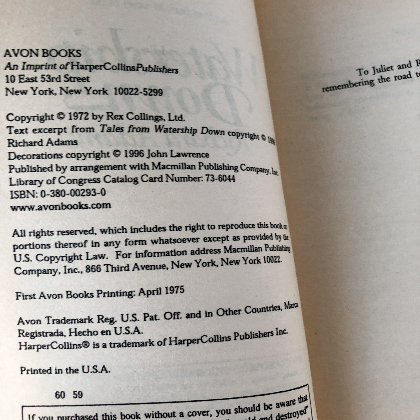 Watership Down by Richard Adams [1996 PAPERBACK] - Bookshop Apocalypse