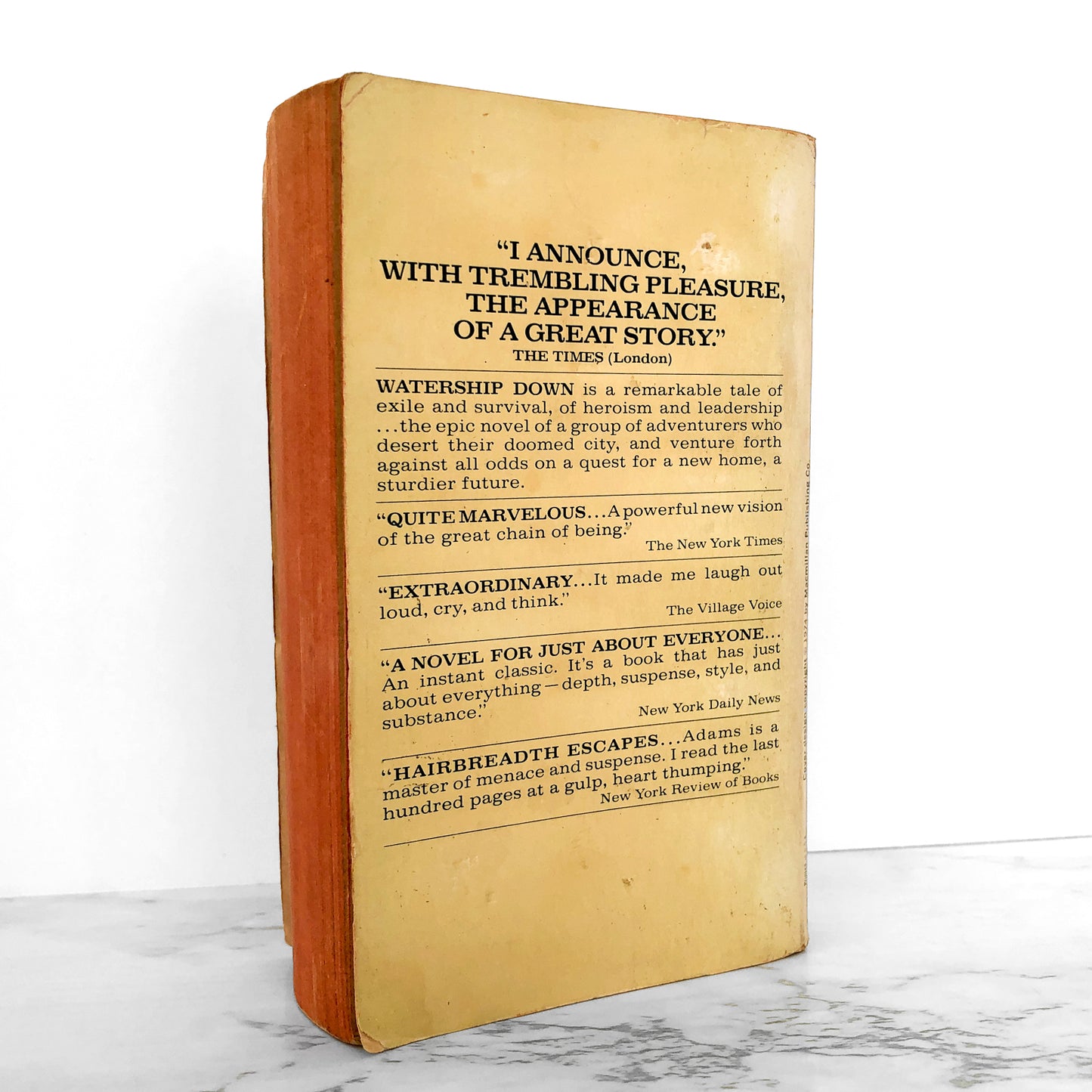 Watership Down by Richard Adams [FIRST PAPERBACK PRINTING / 1975]