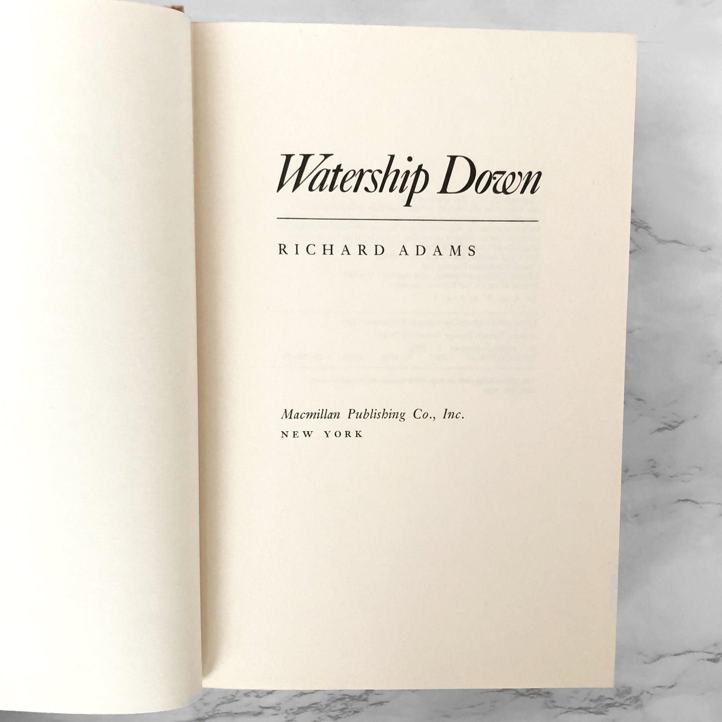 Watership Down by Richard Adams [U.S. FIRST EDITION] 1973