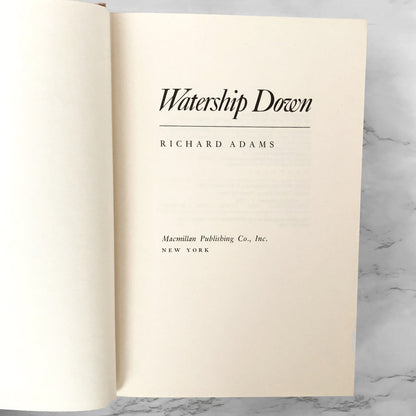 Watership Down by Richard Adams [U.S. FIRST EDITION] 1973