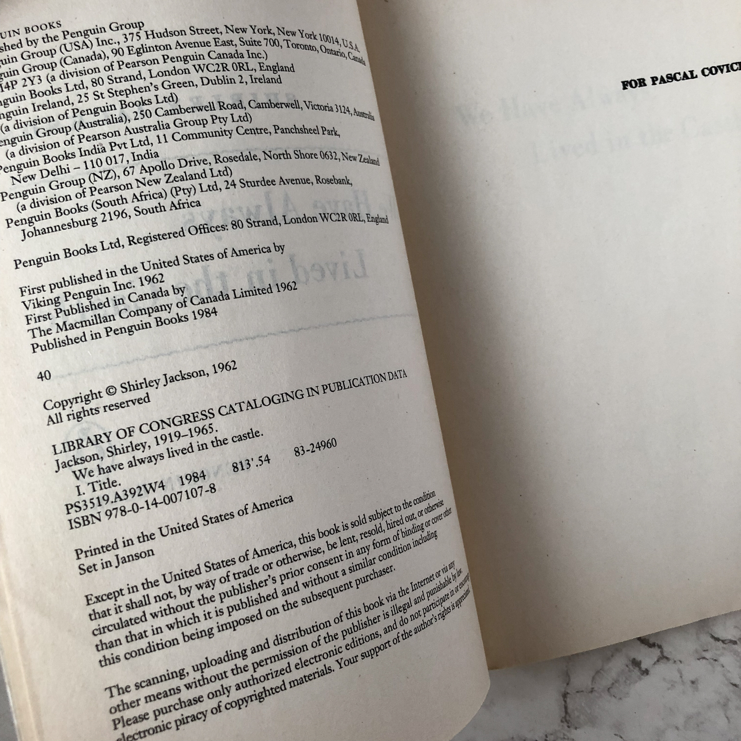 We Have Always Lived in the Castle by Shirley Jackson [1984 TRADE PAPERBACK] - Bookshop Apocalypse