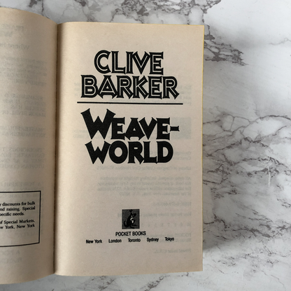 Weaveworld by Clive Barker [FIRST PAPERBACK PRINTING] - Bookshop Apocalypse